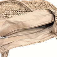 Marisol | Bolso de hombro de paja trenzada