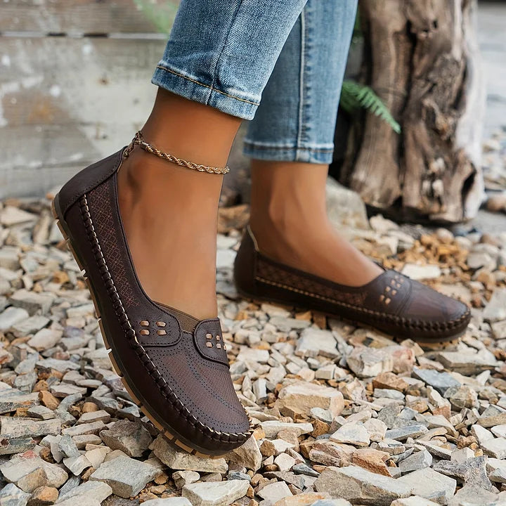 Ariadna | Mocasines cómodos con detalles trenzados