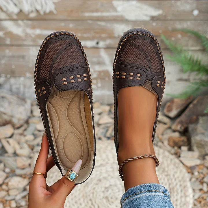 Ariadna | Mocasines cómodos con detalles trenzados
