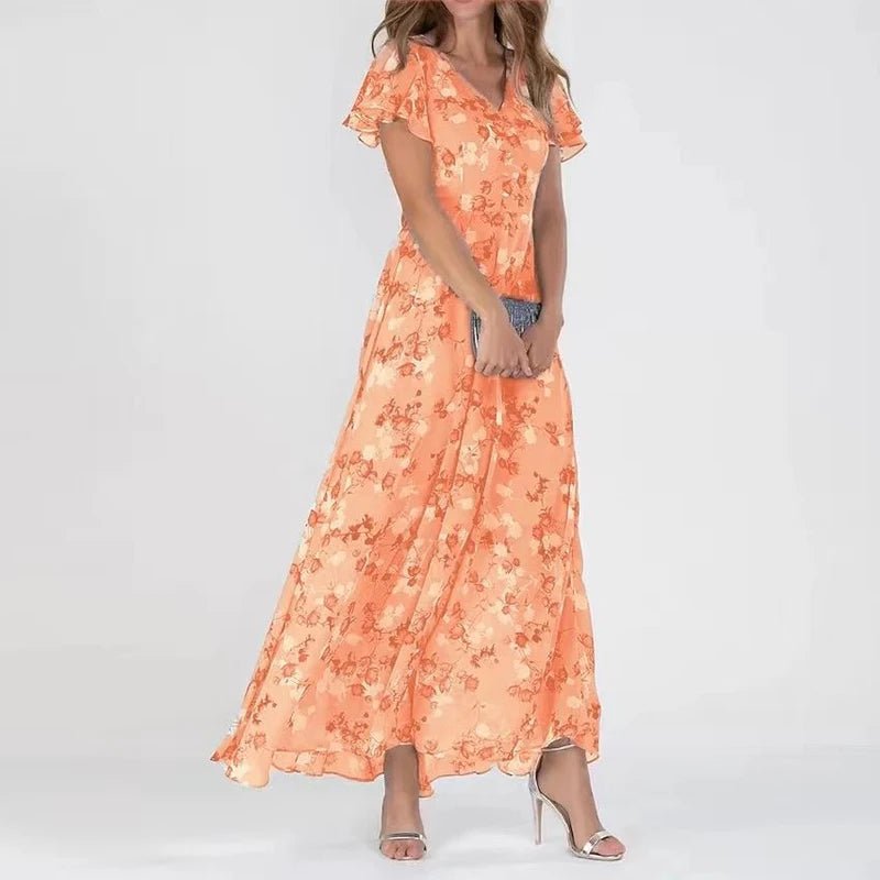 Elena | Vestido largo floral
