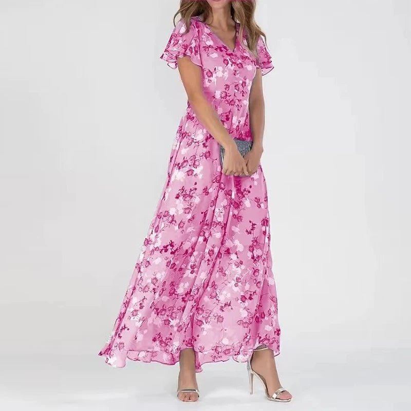 Elena | Vestido largo floral