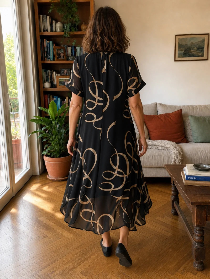 Eleonora | Vestido largo estampado
