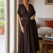 Laura | Vestido largo drapeado