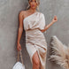 Tamara | Elegante vestido midi de satén