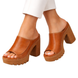 Silvia | Sandalias de tacón con plataforma