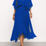 Diana | Vestido de chifón con escote en V