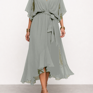 Diana | Vestido de chifón con escote en V