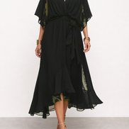 Diana | Vestido de chifón con escote en V