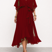 Diana | Vestido de chifón con escote en V
